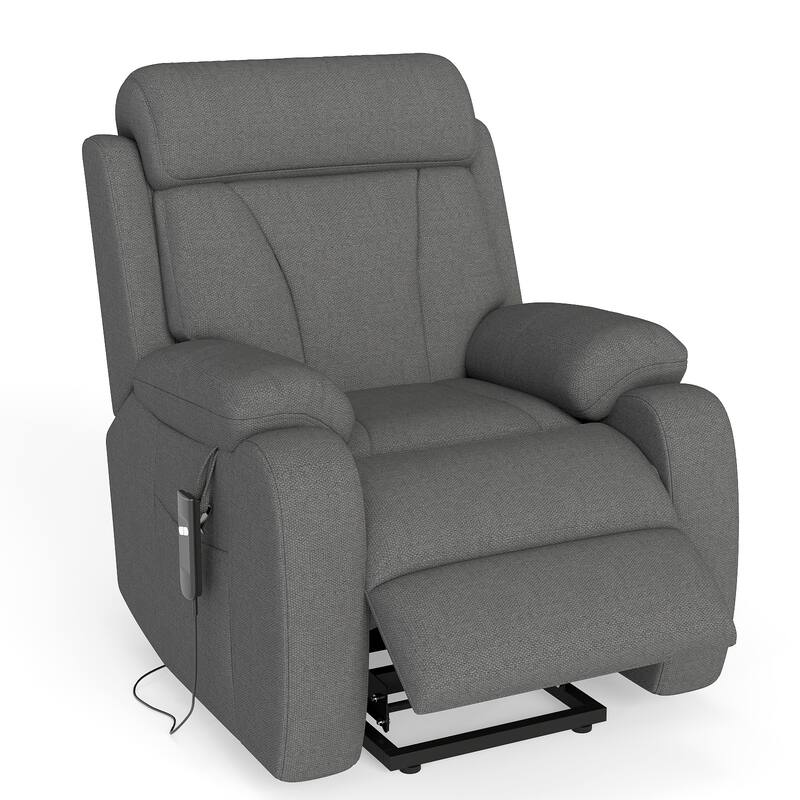 Power Lift Recliner for Elderly,Heavy Duty Lift Chair Recliners,Electric Recliner Chairs,Remote Control,Adjustable,Side Pocket