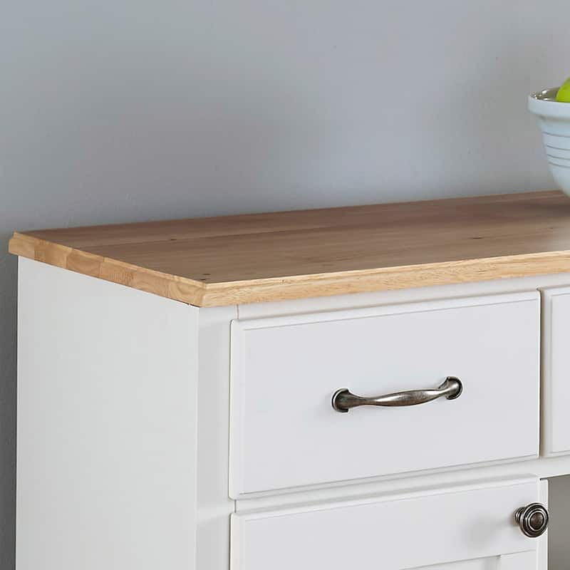 Homestyles Buffet Of Buffets Off-White Wood Buffet - 42" x 17" x 36"