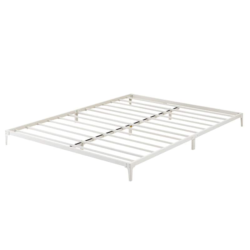 Metal Low Bed Frame, Heavy Duty Mattress Foundation