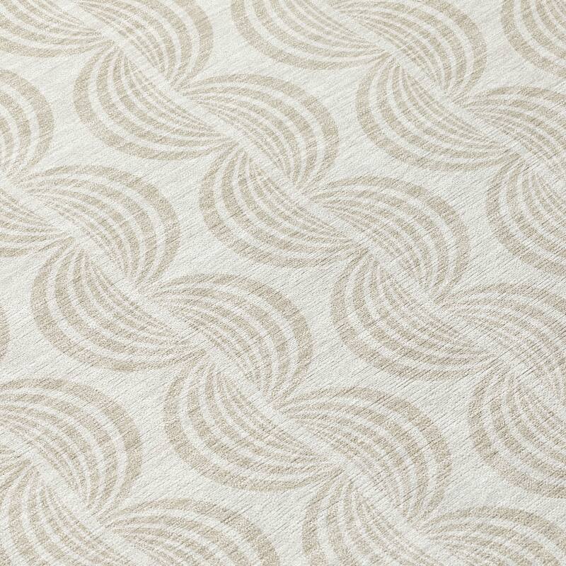Machine Washable Indoor/ Outdoor Contemporary Chantille Rug