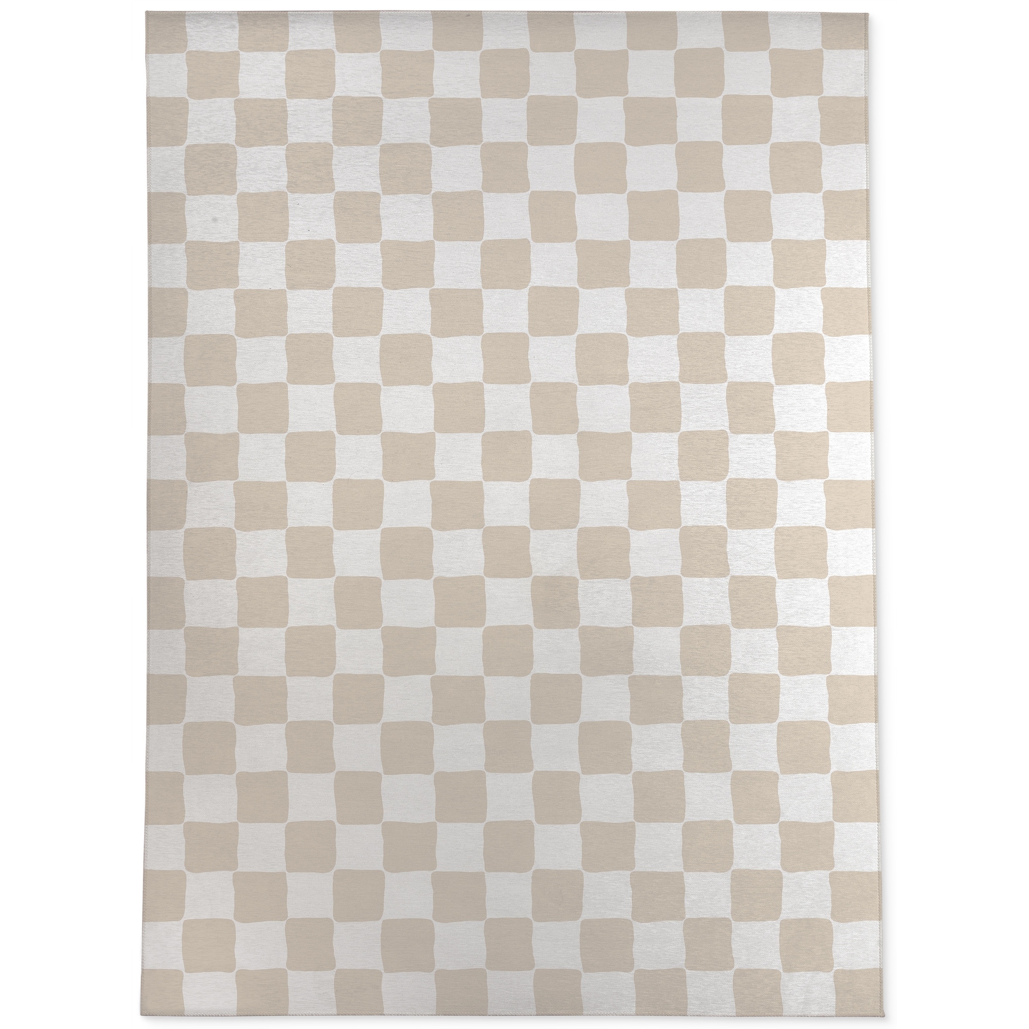 PAINTED CHECKS TAN Outdoor Rug By Becky Bailey - Bed Bath & Beyond -  36074454