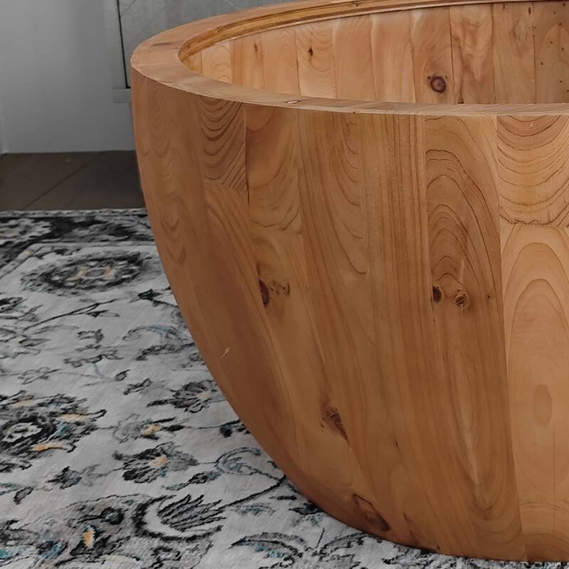 Bucket Shaped Storage Coffee Table