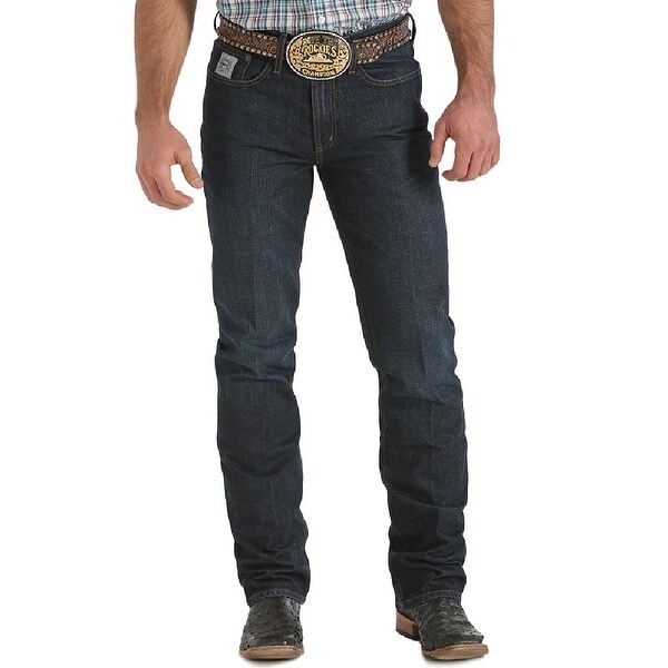 Cinch Western Denim Jeans Mens Silver Label Dark Wash MB98034002