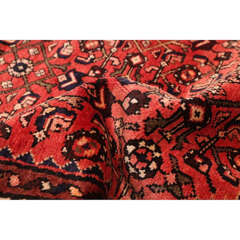 ECARPETGALLERY Hand-knotted Andelz Red Wool Rug - 3'4 x 10'2