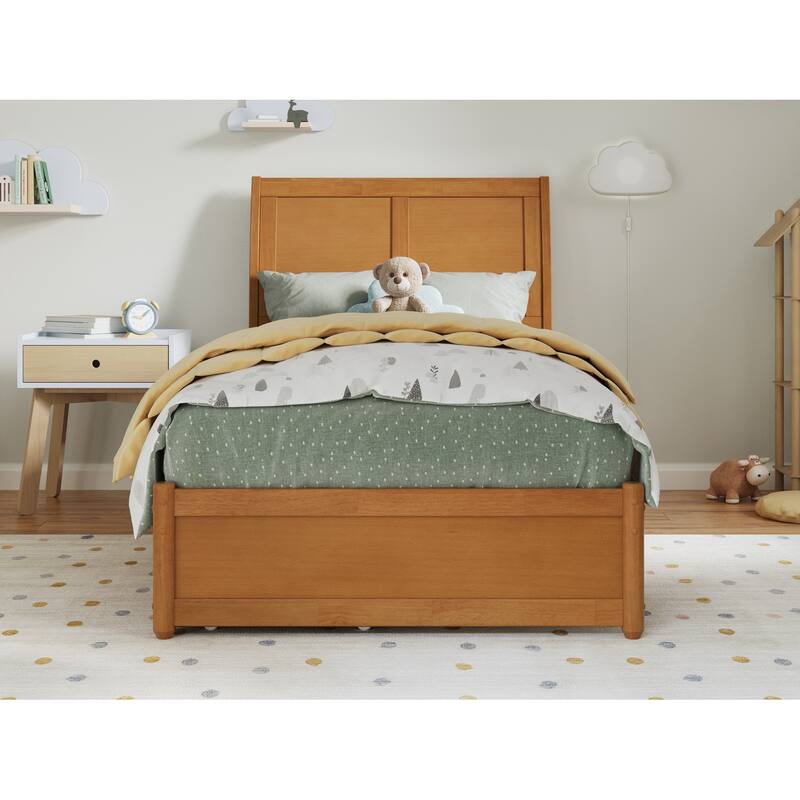 Andorra Platform Bed with Panel Footboard and Storage Drawers