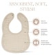 preview thumbnail 42 of 60, Muslin Cotton Baby Bibs Adjustable Size with Easy Snaps by Comfy Cubs