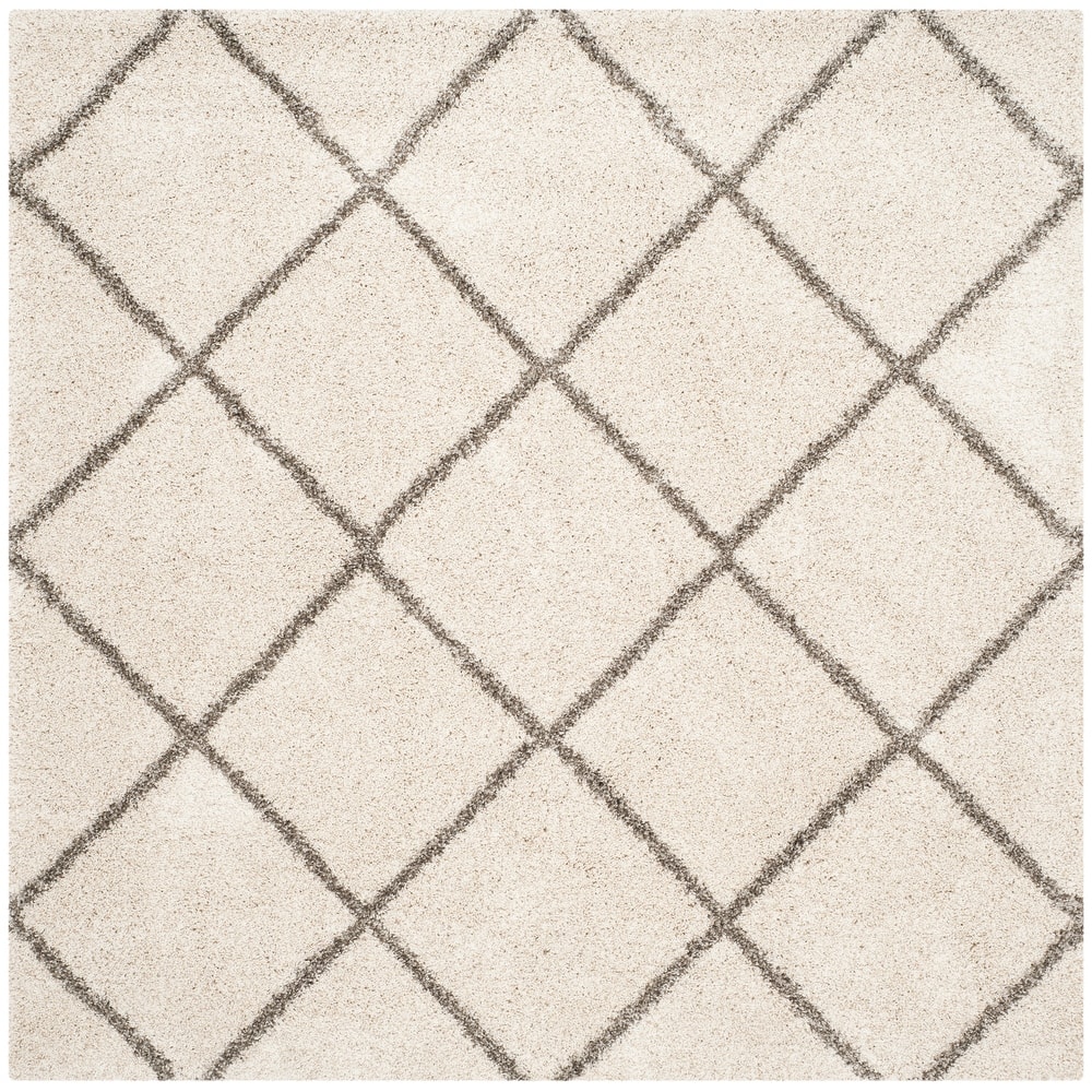 SAFAVIEH Hudson Shag Raili Diamond Trellis 2-inch Thick Rug