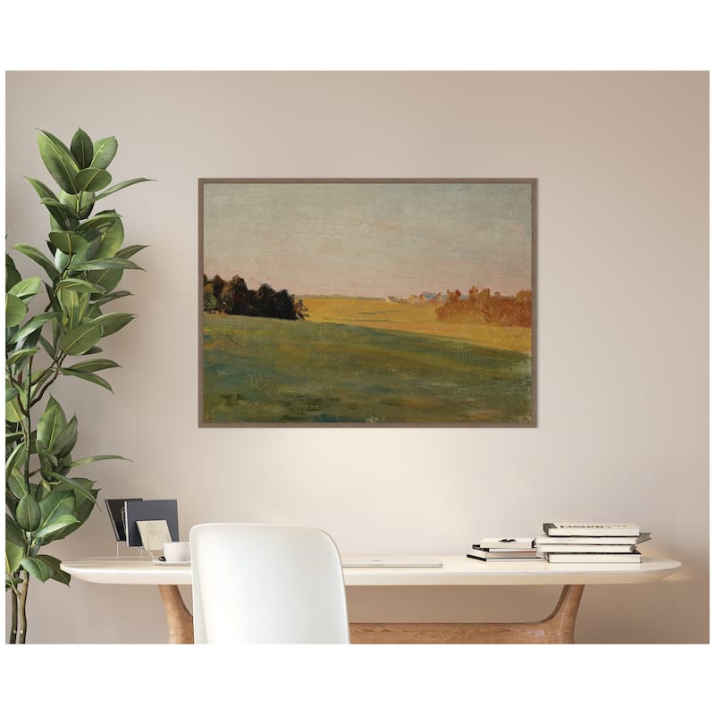 Kate and Laurel Evening 1910 Jan Ciaglinski by Nostalgia Prints Framed Canvas Wall Art Print