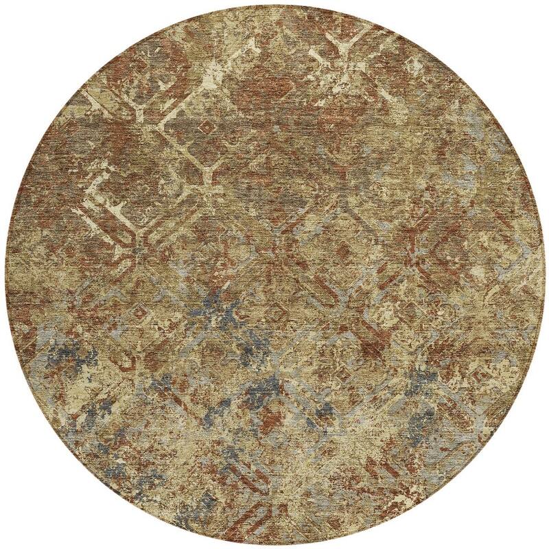 HomeRoots Geometric Transitional Rectangle Outdoor Rug
