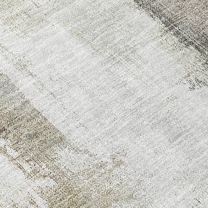 Machine Washable Indoor/ Outdoor Modern Ombre Chantille Rug