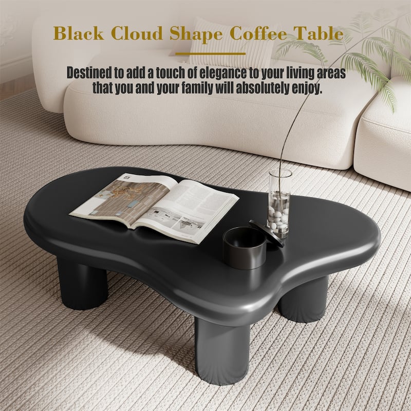 40" Cloud Shaped Coffee Table for Living Room