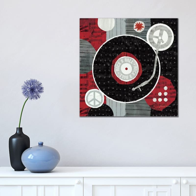 iCanvas "Rock 'n Roll Album" by Michael Mullan Canvas Print - 18x18x1.5