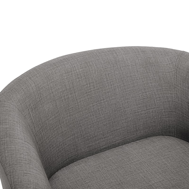 2 Set Round Barrel Chair 360-Degree Swivel Accent Chairs