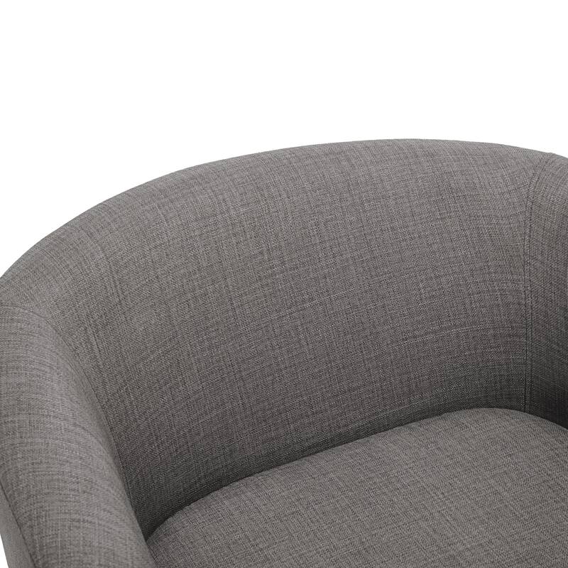 Round Barrel Armchair 360-Degree Swivel Accent Chairs