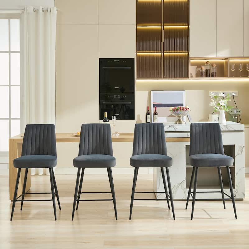 Bar Chair For Bedroom, Dining Room,Design Is Simple, The Cushion Is Comfortable,