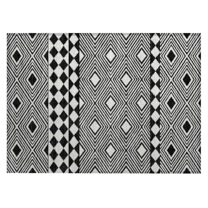 Machine Washable Indoor/ Outdoor Chantille Boho Moroccan Rug