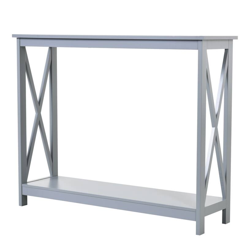 HOMCOM 2-Tier Console Table
