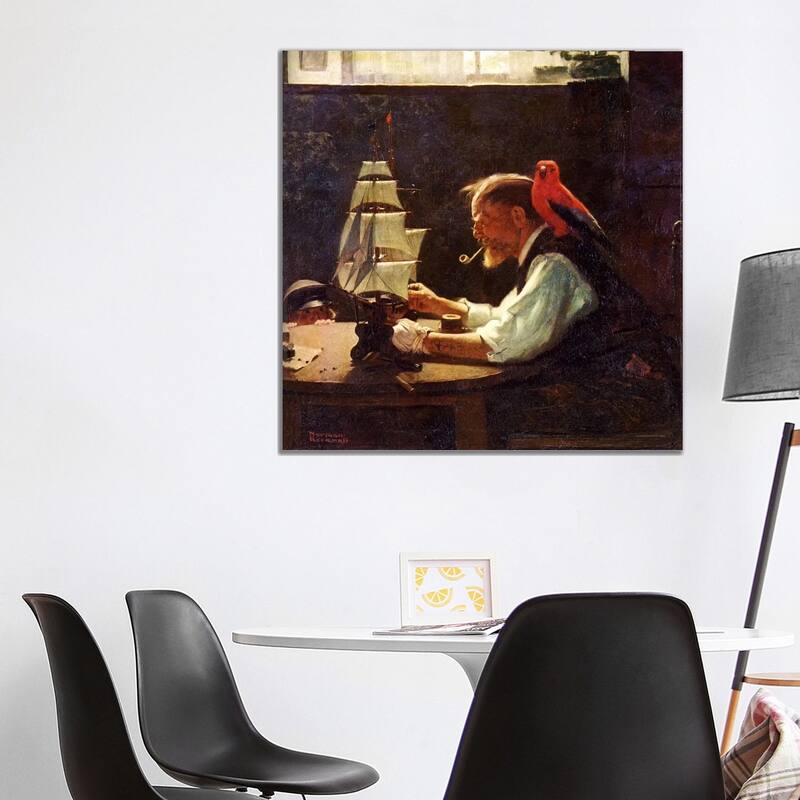 iCanvas "For a Good Boy" by Norman Rockwell Canvas Print - 37x37x1.5