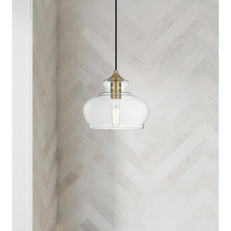 Clear Glass 1-light Pendant