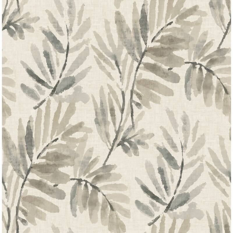 A-Street Prints Serenade Grey Ferns Wallpaper