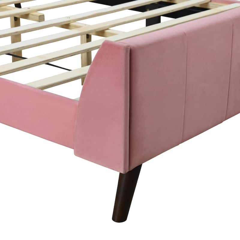 Queen Size Upholstered Platform bed