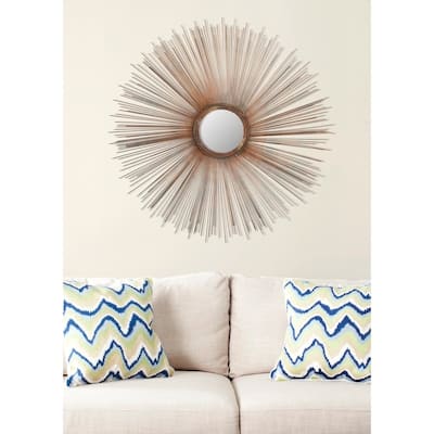SAFAVIEH Handmade Art Copper Sunburst 41-inch Decorative Mirror - 40.8" x 40.8" x 0.8"