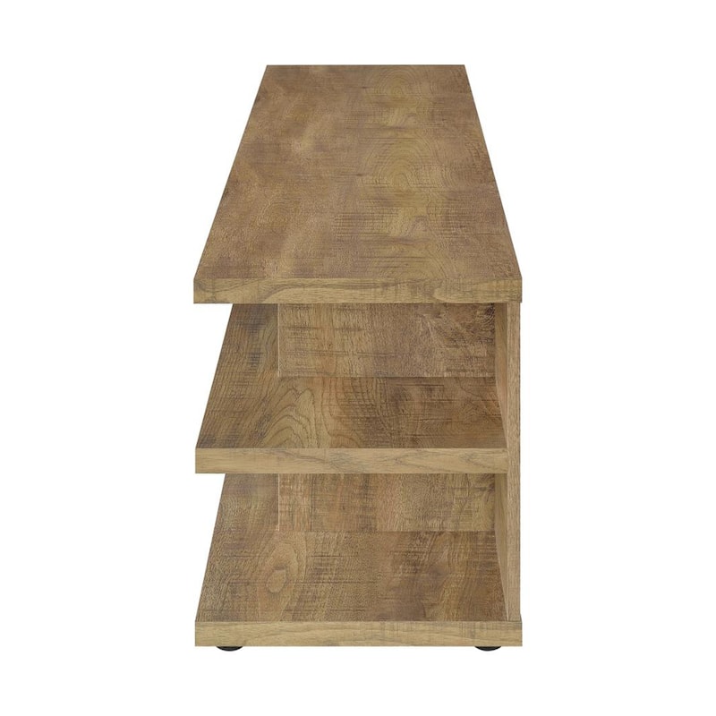 2-Tier Shelf Wooden TV Stand