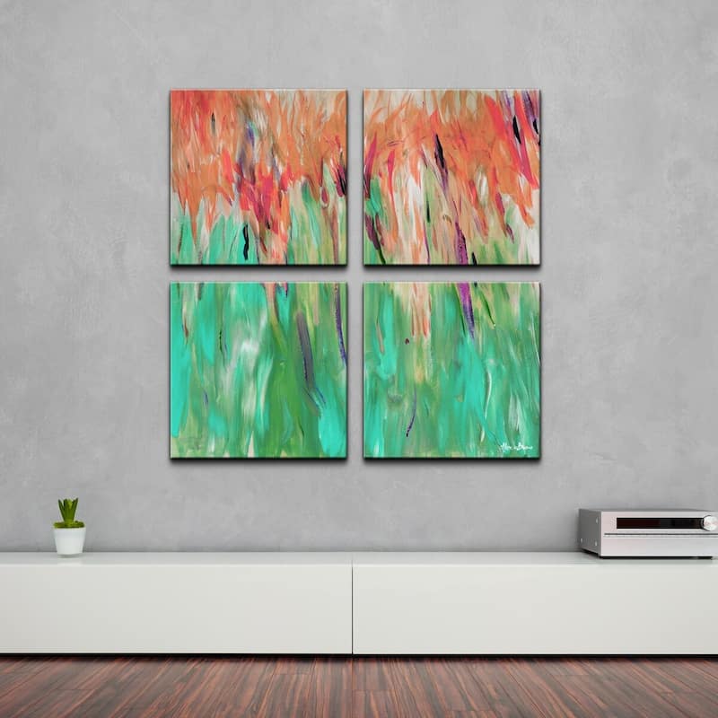 Ready2HangArt 'Abstract Landscape' 4-Pc Canvas Wall Art Set