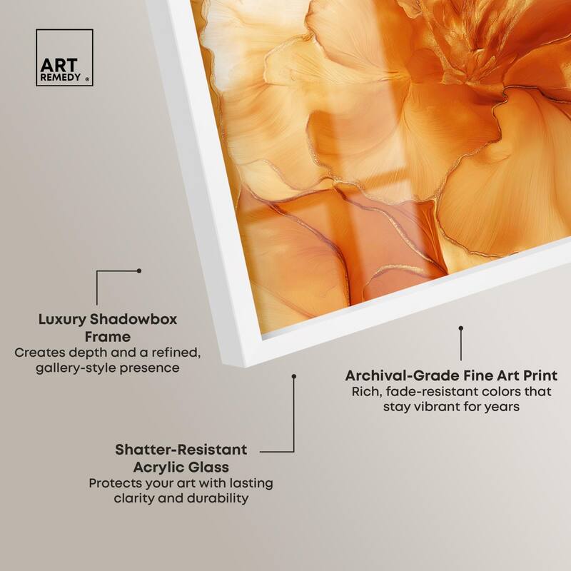 Sunlit Bloom I Shadowbox by Art Remedy