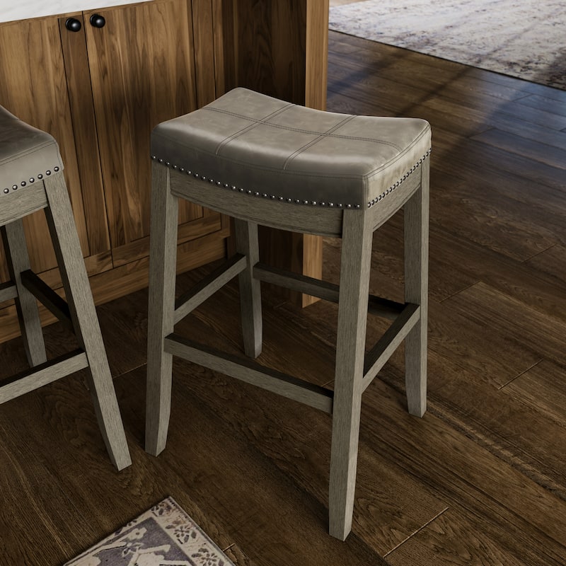 Maven Lane Sophia Saddle Kitchen Dining Stool