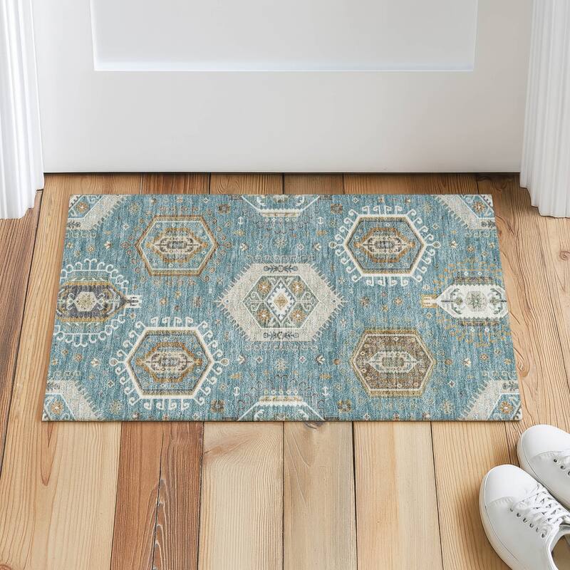 Machine Washable Indoor/ Outdoor Global Akron Chantille Rug
