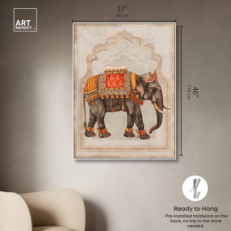 Elephant Queen Canvas by Art Remedy