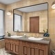 preview thumbnail 41 of 192, KIOTEE Modern Metal Frame Wall Mounted Bathroom Vanity Mirror with 5-year warranty 60x40 - Black