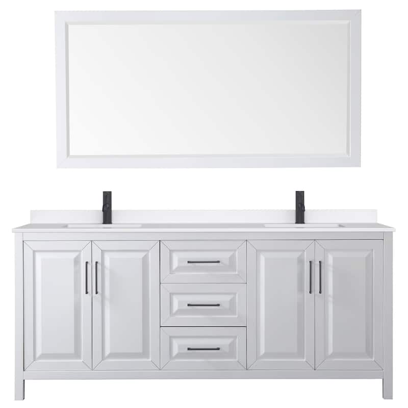 Wyndham Collection WCV252580D-QTZ-UNSM70 Daria 80" Free Standing