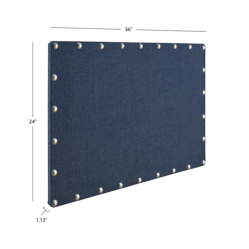 Burlap Corkboard with Nail-head Accents