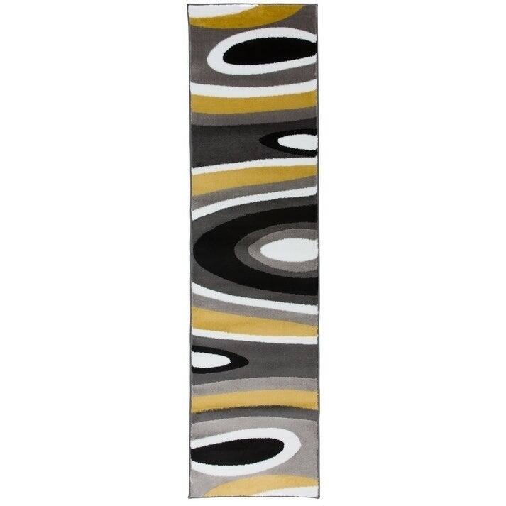 World Rug Gallery Abstract Contemporary Modern Area Rug