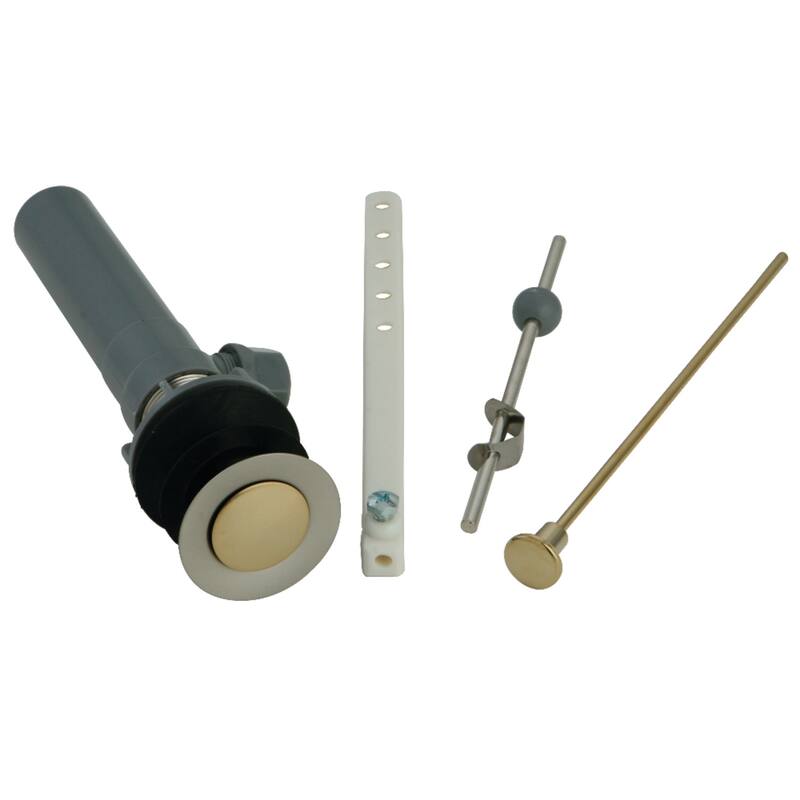 Kingston Brass Pop-Up Drain with Overflow - Brushed Nickel/Polished Brass