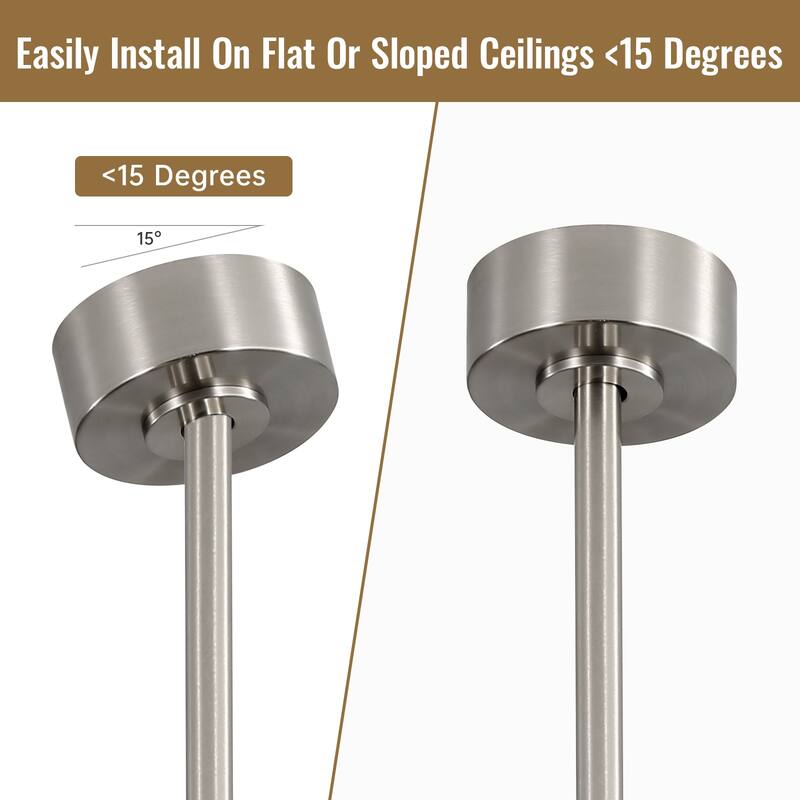 52 inch Smart Solid Wood Ceiling Fan with Intetraged Light and Remote,Google Assistant/Alexa APP Control