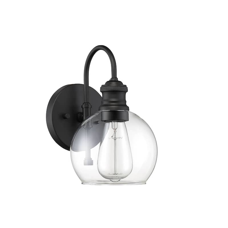 Meridian M50040 10" Tall Outdoor Wall Sconce with Globe Shade