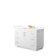 Option White, Gold Trim, Giotto Quartz Top