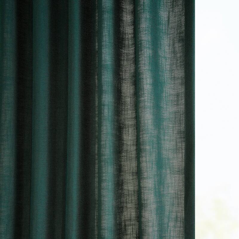 Exclusive Fabrics Classic Faux Linen Curtain (1 Panel)