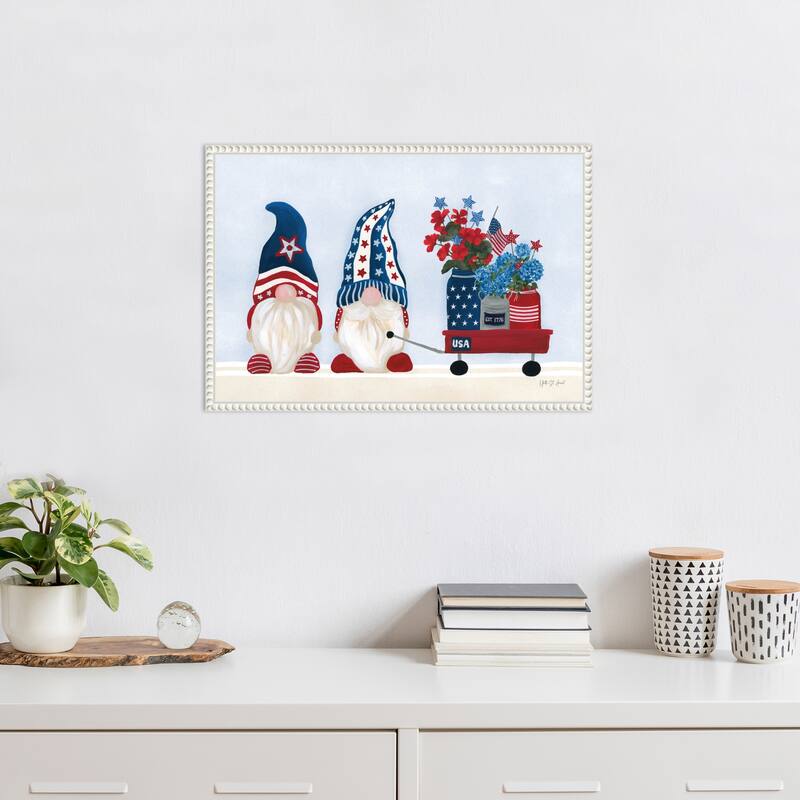 American Gnome I by Yvette St. Amant Framed Canvas Wall Art Print
