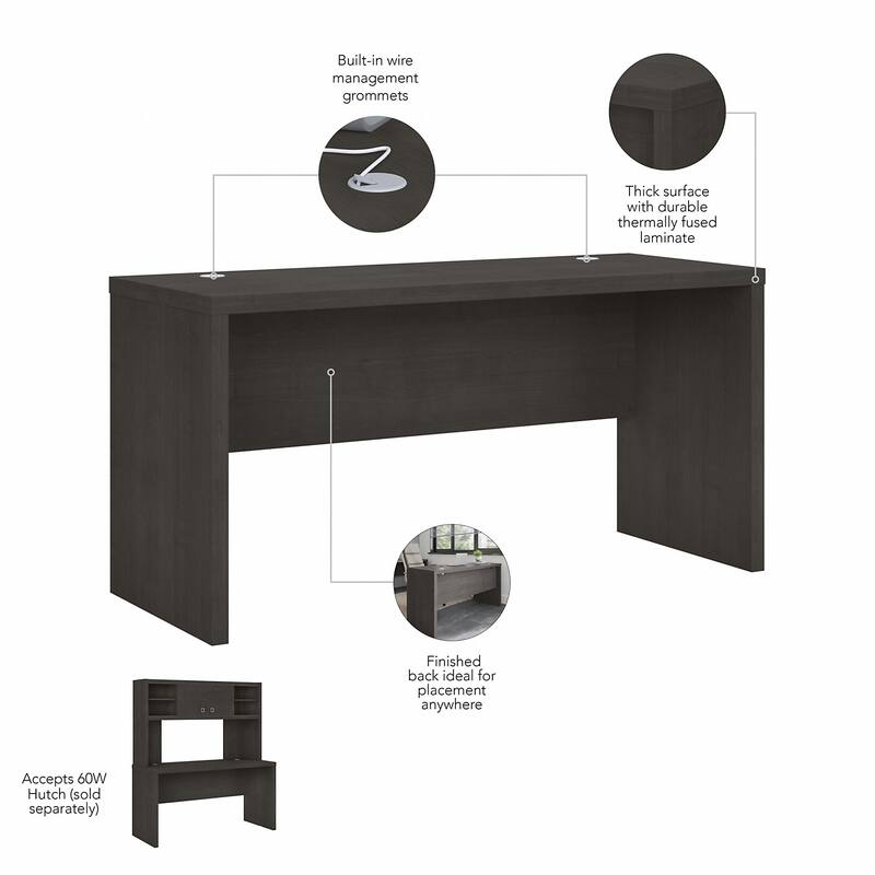 Echo 60W Credenza Desk by Bush Business Furniture