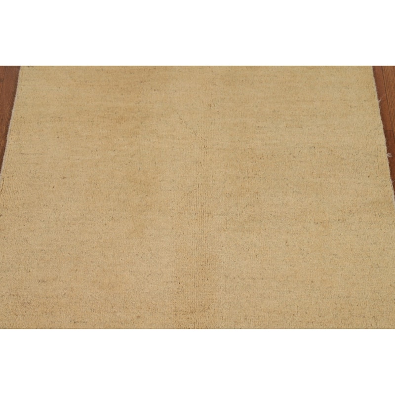 Modern Gabbeh Oriental Foyer Rug Handmade Wool Carpet - 2'7"x 3'10"