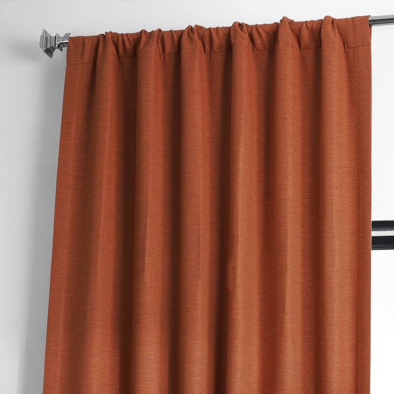 Exclusive Fabrics Persimmon Bellino Room Darkening Curtain (1 Panel)
