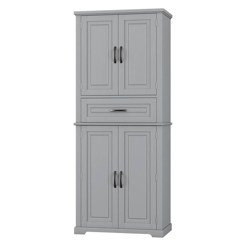 Christopher Knight Home - Whitmore Tall Bathroom Storage Cabinet with Adjustable Shelves and Multi-Functional Design