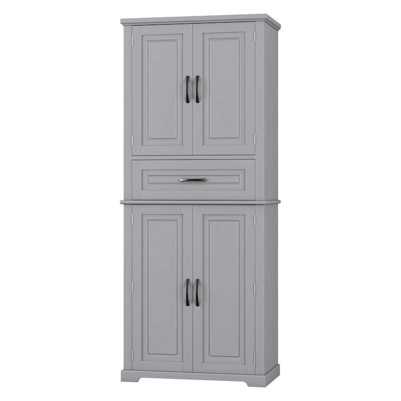 Roomfitters Bathroom Storage Cabinet with Multi-functional Storage, Drawer with Slide Rails and Adjustable Shelf