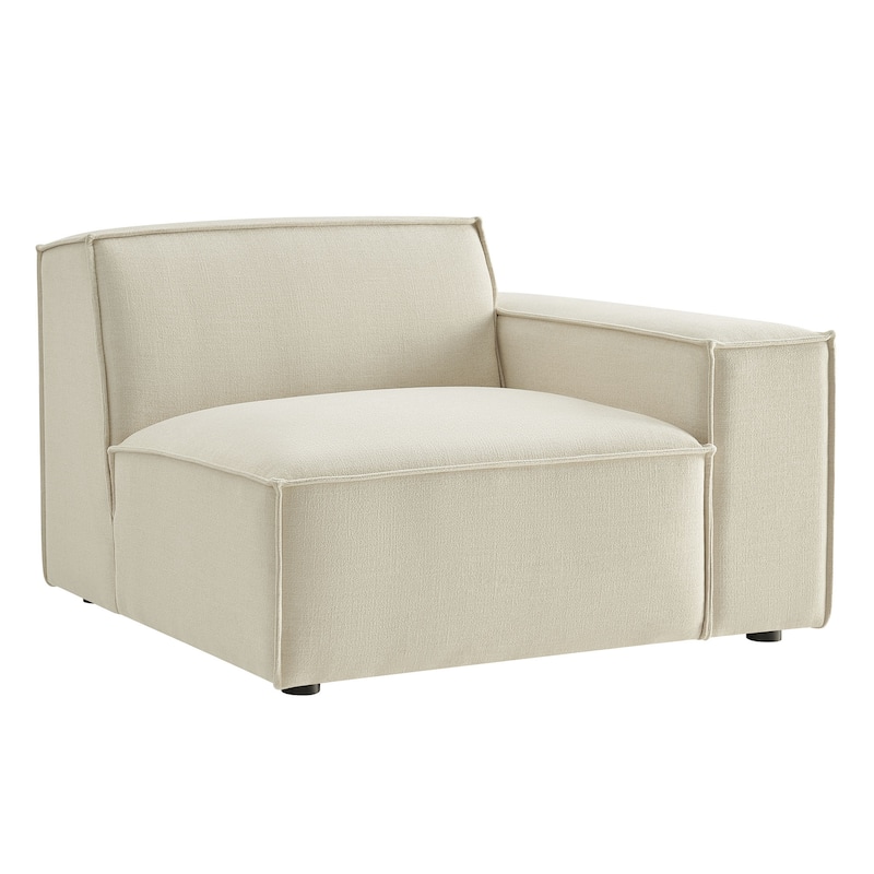 Restore Performance Fabric Upholstered Right-Facing Modular Lounge Chair