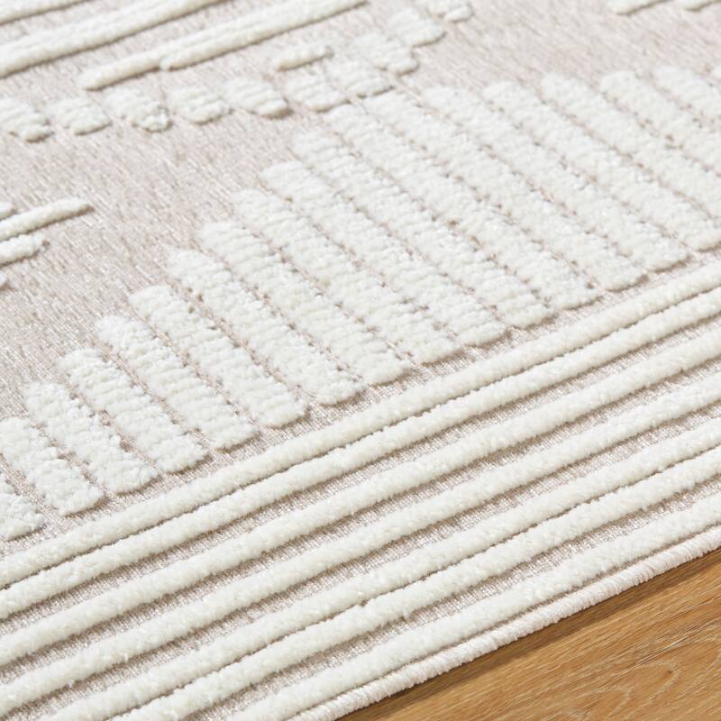 Livabliss Bohemian & Eclectic Lyna Diamond Washable Area Rug