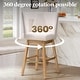 preview thumbnail 20 of 52, Pellebant 30.6'' H Solid Wood Swivel Bar Stool with Back